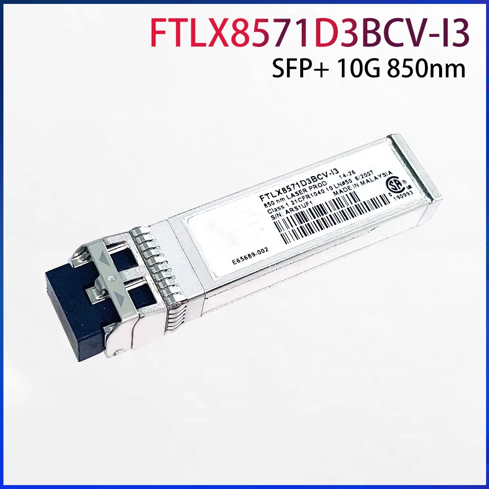 

FTLX8571D3BCV-I3 For Intel SFP+ 10G Multimode 850nm Optical Module