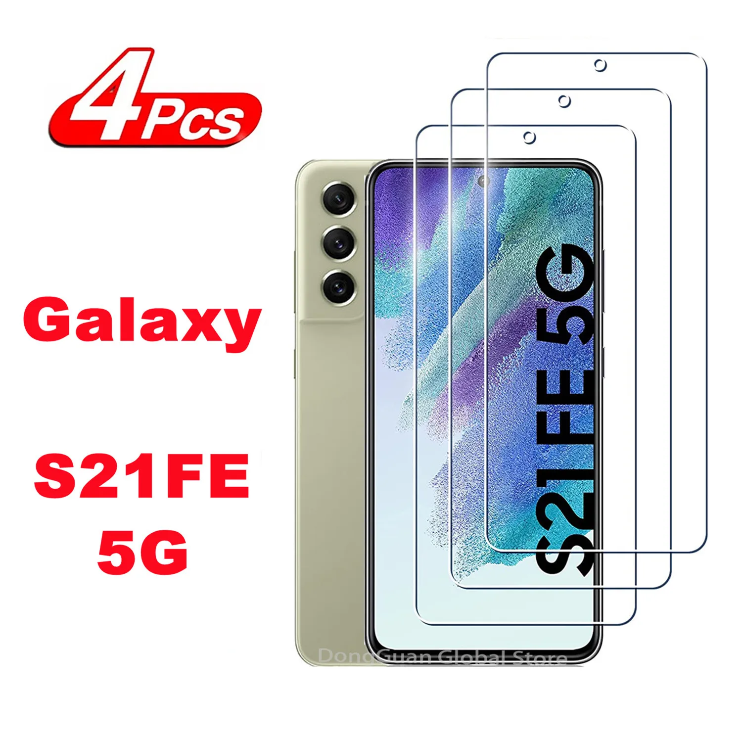 2/4Pcs Tempered Glass For Samsung Galaxy S21 FE 5G S20 FE 5G