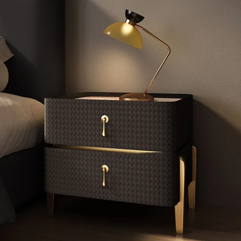 

Luxury Drawers Nightstands Cabinet Storage Mobile Coffee Tables Indoor Wooden Designer Square Muebles Hogar Minimalist Furniture