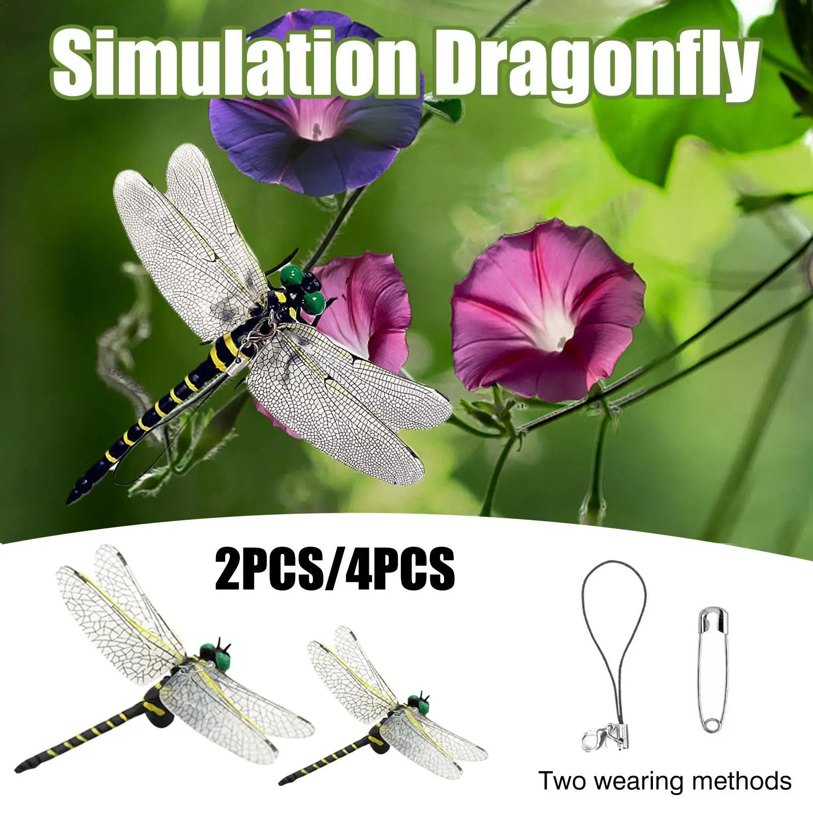 

Simulation Dragonfly 12cm Home Living Room Bedroom Wall Decoration Magnetic Refrigerator Stickers Gardening Decoration Crafts