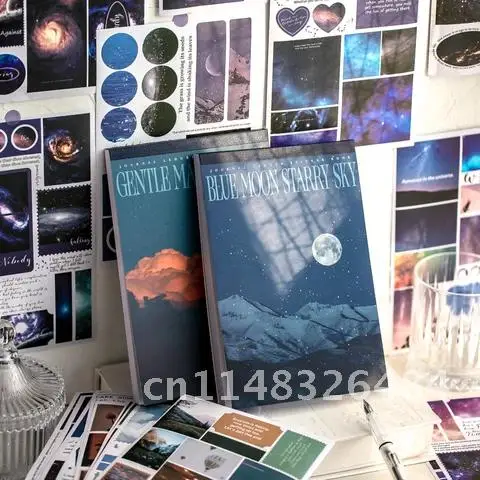 

50 шт. наклеек большого размера, винтажная декоративная книга для скрапбукинга, «сделай сам», журнал, записная книжка, ручная работа, Ранняя книга