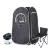 Portable Steam Sauna Personal Home Sauna Tent with 4L 1400W Steam Generator Remote Control & Foldable Chair Indoor Sauna Spa 1