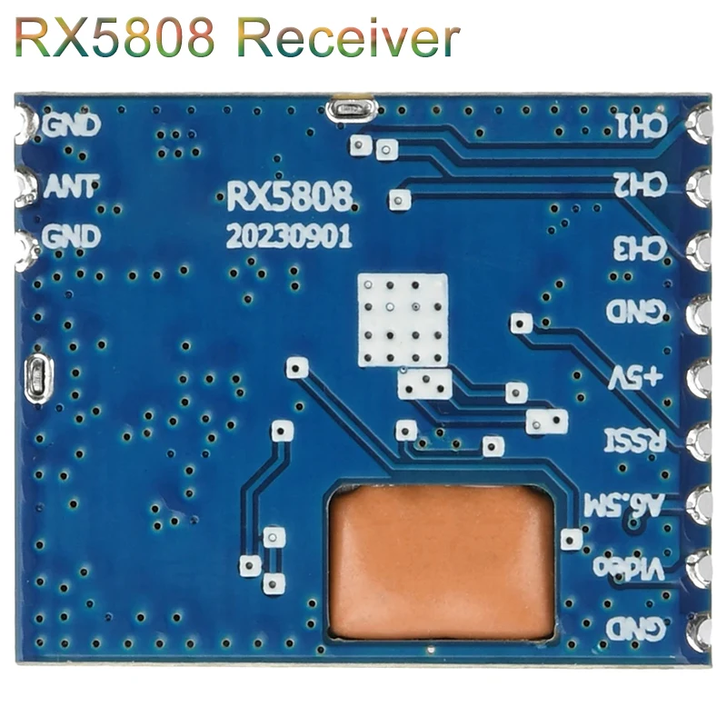 5,8G RX5808 Empfängermodul SPI-Steuerung Drahtloses Audio-Video-Empfangsmodul 4,8 ~ 6,0 GHz für FPV-Systeme RC DIY Elektronik-Kit