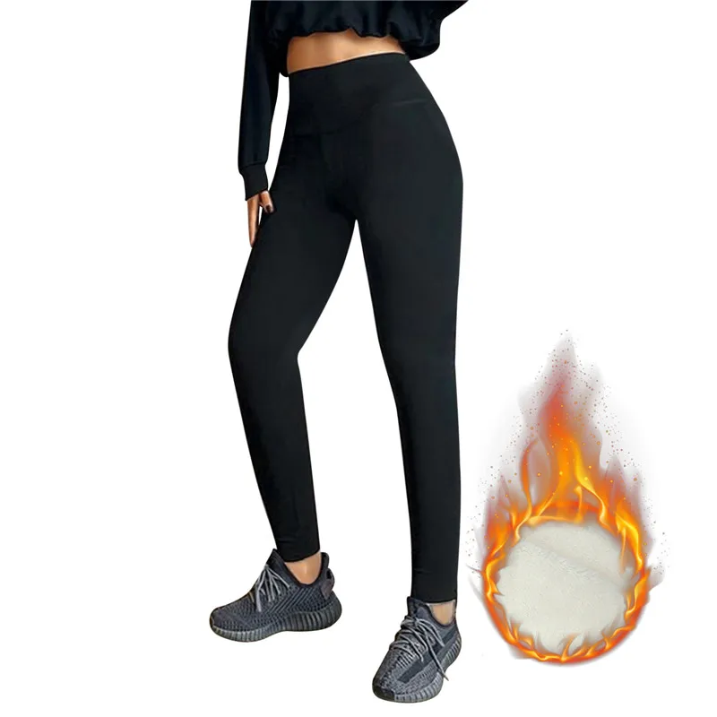 Autumn Winter Warm Leggings Women Thermal Sports Tightsthicken Fleece Gym  Workout Pants Yoga Trousers Fitness Wear