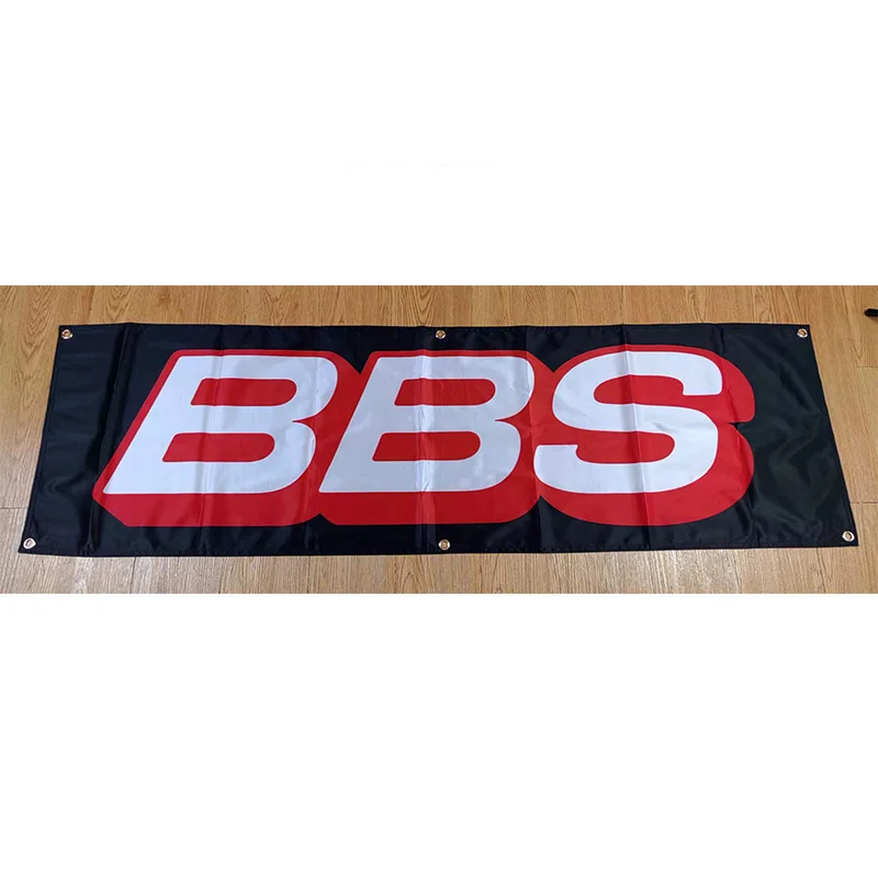 130GSM 150D Material BBS Banner Custom car banners 1.5*5ft (45*150cm