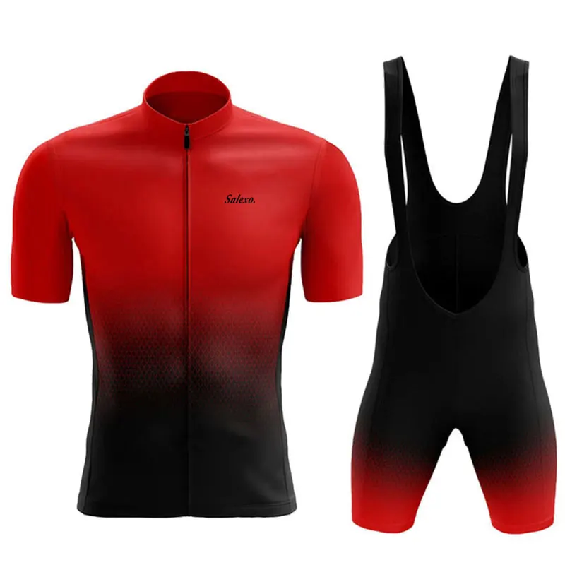 Salexo Cycling Jersey Set Summer Cycling Clothing MTB Bike Clothes Uniform Maillot Ropa Ciclismo Man Bicycle Suit cycling jersey cycling shirt cycling suit cycling jersey set