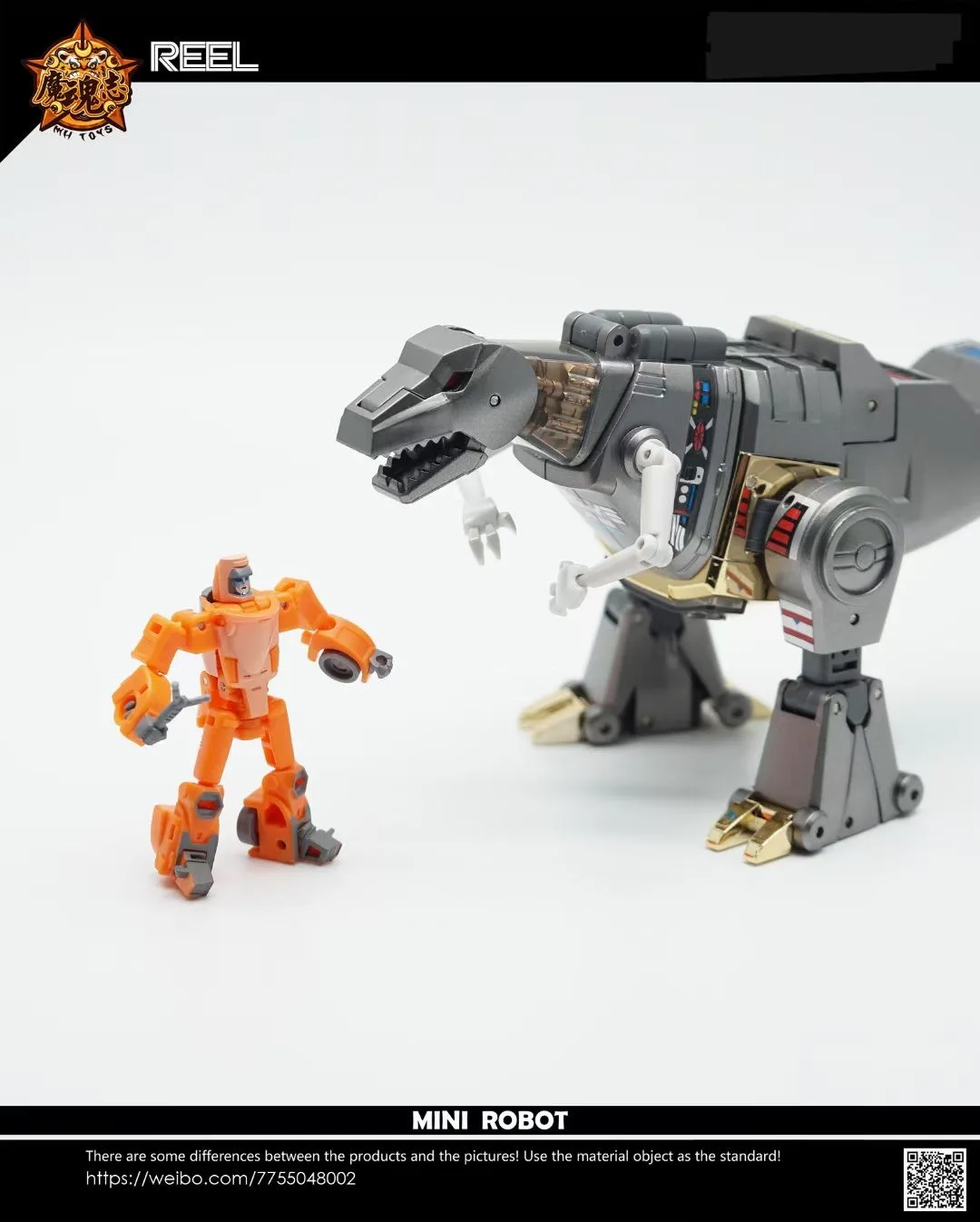 

【With Bonus] Transformation MHZ TOYS MH-MINI-09B MINI09B MH-MINI-09C MINI09C Grimlock With Wheelie Small Scale Action Figure Toy