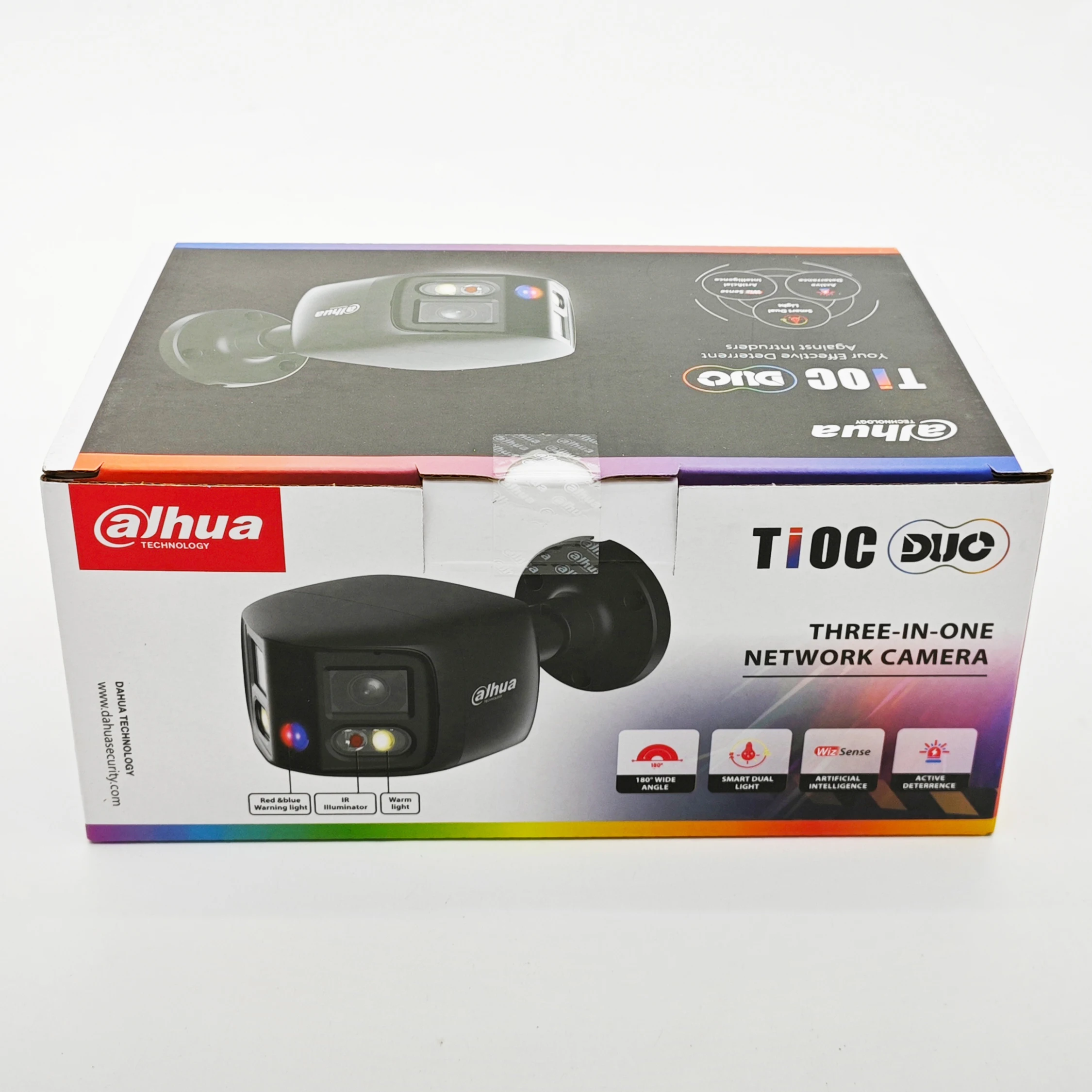 Dahua IPC-PFW3849S-A180-AS-PV 2x4MP Max 8MP TiOC Duo Splicing Bullet WizSense AI IP Camera EPTZ SMD 4.0 Built-in Mic & Speaker 6