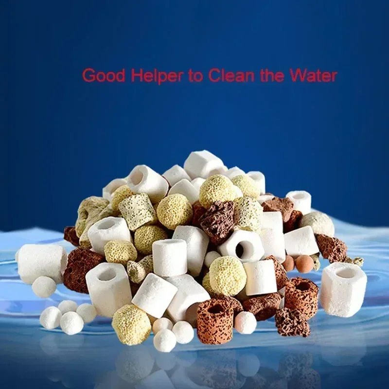 Aquarium filter media 100g 250g 500g More Than 10 Types Aquarium Bio Balls Biochemical Ball Filter Media for Aquarium Filter Accessories for Fish Tank