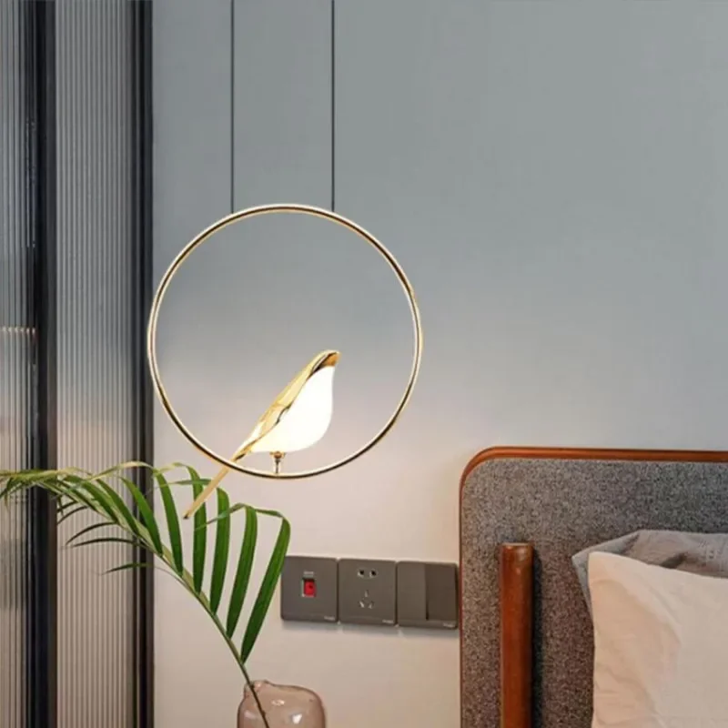 Pendant Lights Pendant Lamp Chandelier Lighting Magpie Bird Chandelier Animal Hanging Lamp Children's Room Droplight Modren Style Pendant Light For Home Decor Appliances