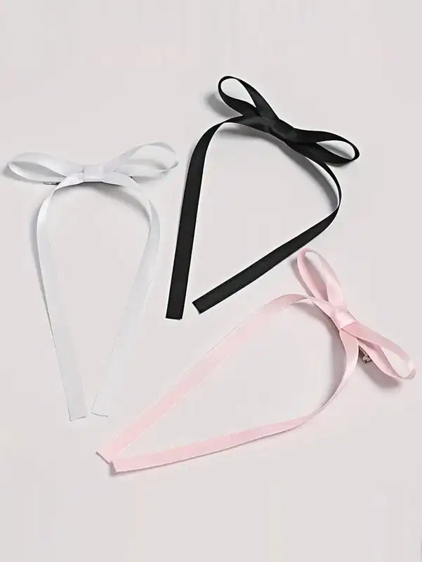 2/12/36 Pcs Fashion Simple Sweet Bow Ribbon Hair Clips For Women Girls Party Hair Accessories