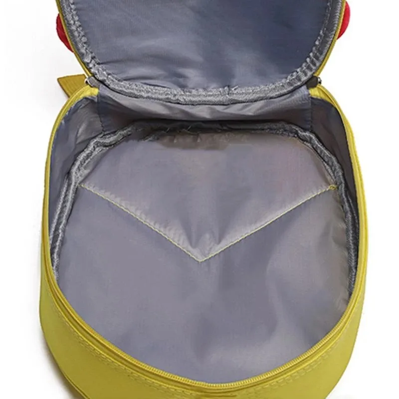 Bright Airplanes Mini Backpack For Kids – Excavator Design, 10x4x12 Inches, Lightweight & With Safety Whistle