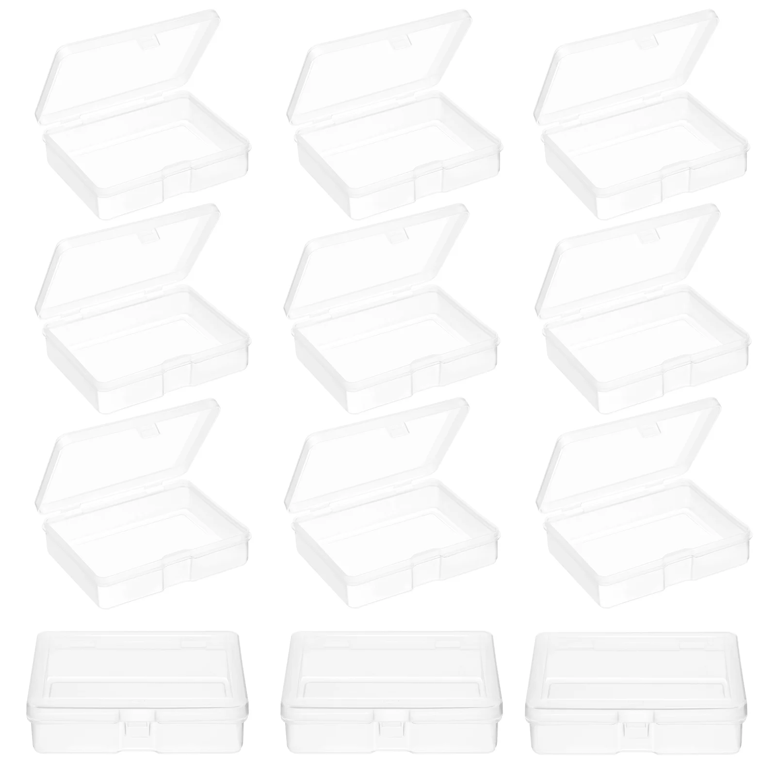 

24 Pcs Box Packing Boxes Mini Plastic Storage Bins Bead Universal Packaging Pp Case Jewelry Small Container
