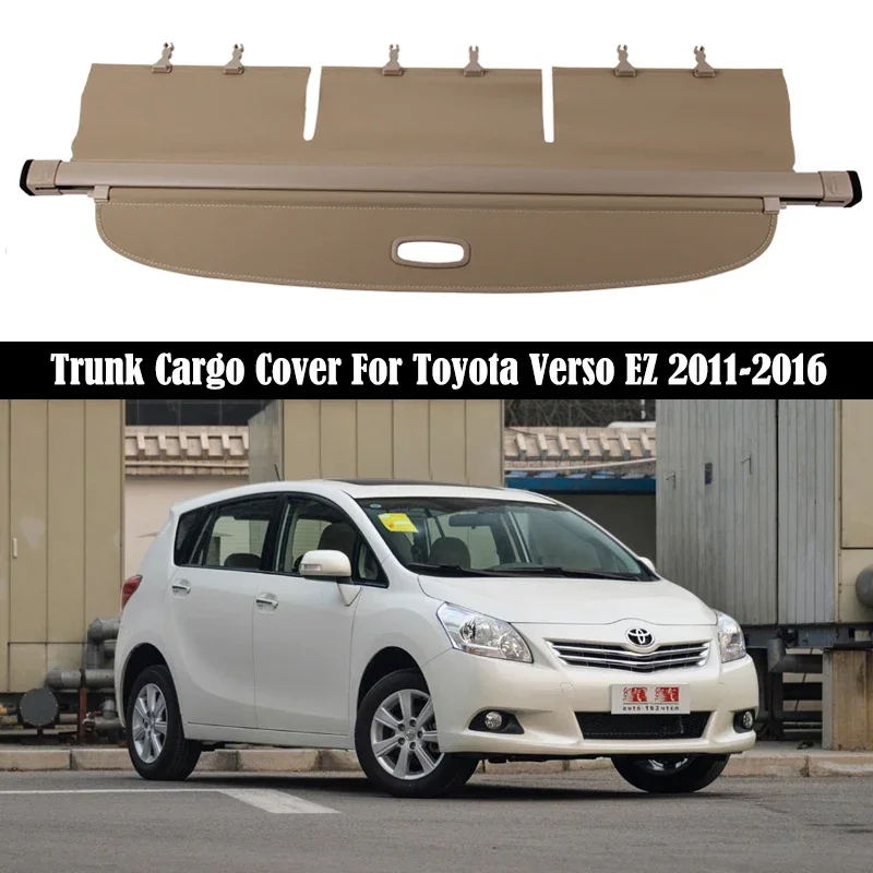 

Rear Trunk Cargo Cover For Toyota Verso EZ 2011-2016 Shield Shade Curtain Partition Board Privacy Blinds Security Accessories