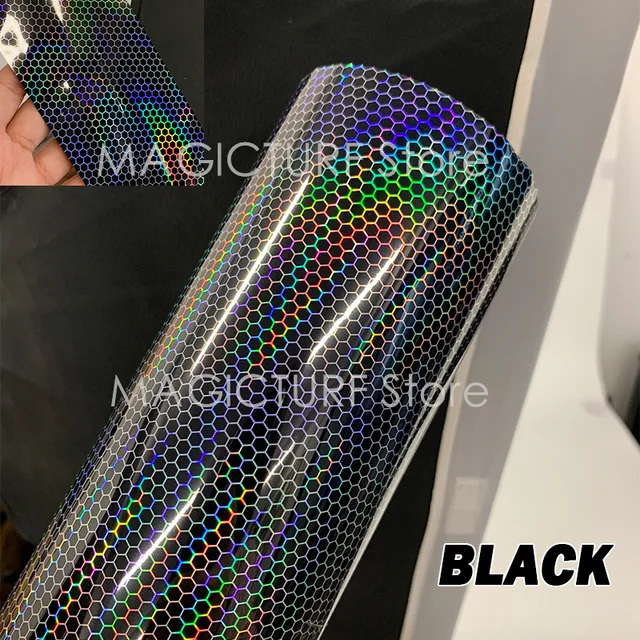 Pellicola Nera A Nido D'ape Per Fanali Auto - Adesivo Fai-da-te Per Luci Posteriori