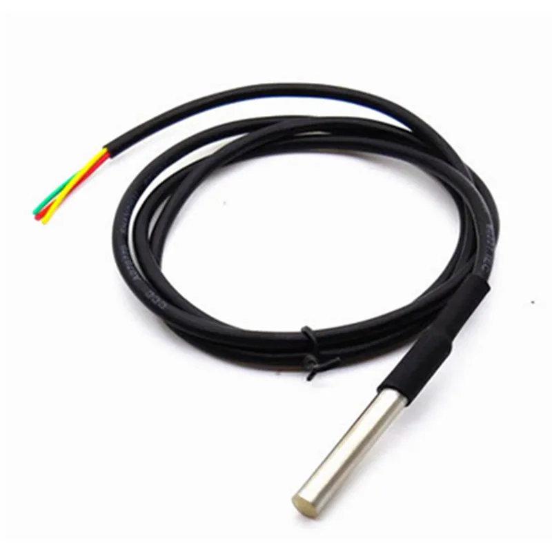 Stainless steel package waterproof DS18b20 Temperature probe Temperature sensor 18B20 waterproof cable