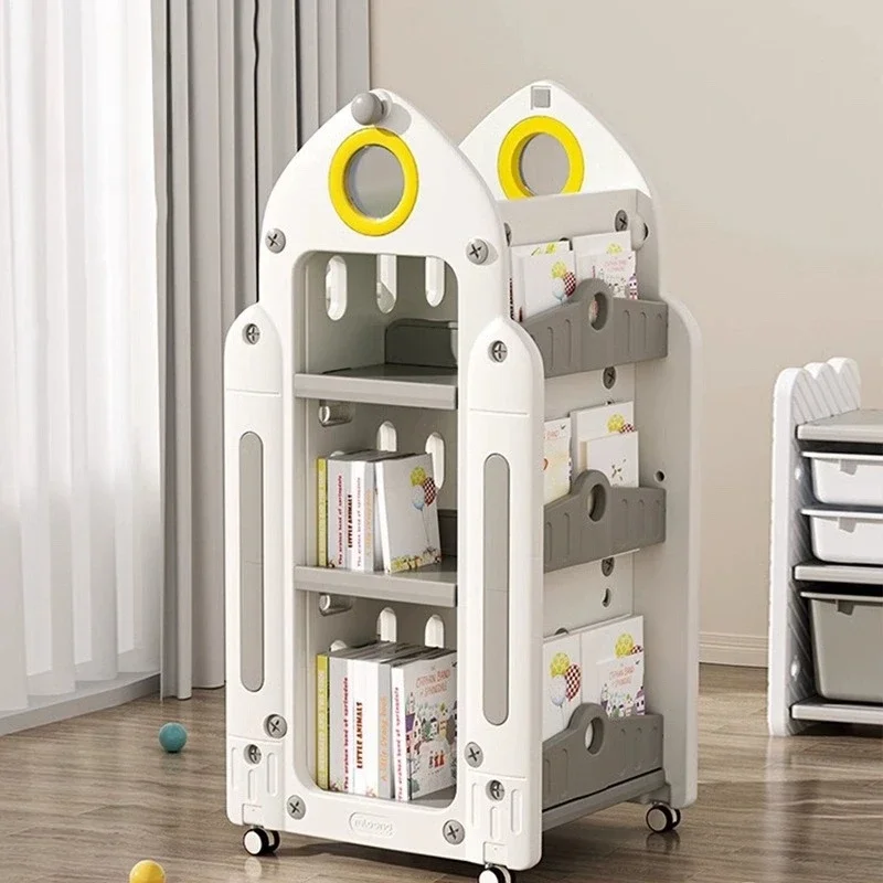 Children Bookshelf Children's Book Toy Organizer Bookshelf Bookcase Child Storage Shelves Boekenkasten Voor Kids Kids Furniture