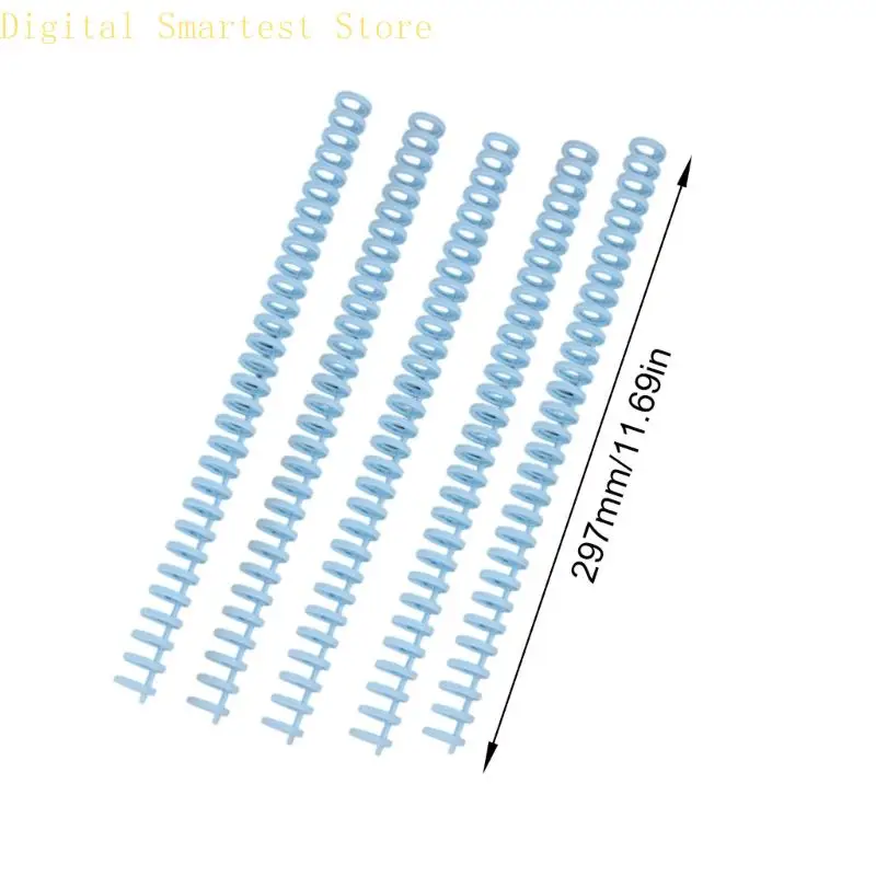 85AA 5개 30개 링 플라스틱 바인딩 빗 12mm 30홀 바인더 척추 바인딩 코일