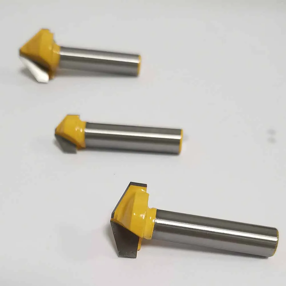 6mm Double Edge Folding V Groove Router Bits For Wood/ACP/ACM Carbide ...