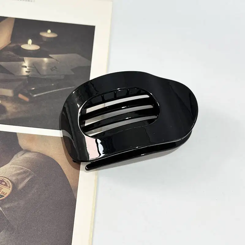 Neue Ankunft Heißer Verkauf Flache Oval Haar Klaue Clip Matte Entenschnabel Clip Back-of-Kopf Brötchen Haar zubehör Einfache Clip Haar Ornament – Detail 10