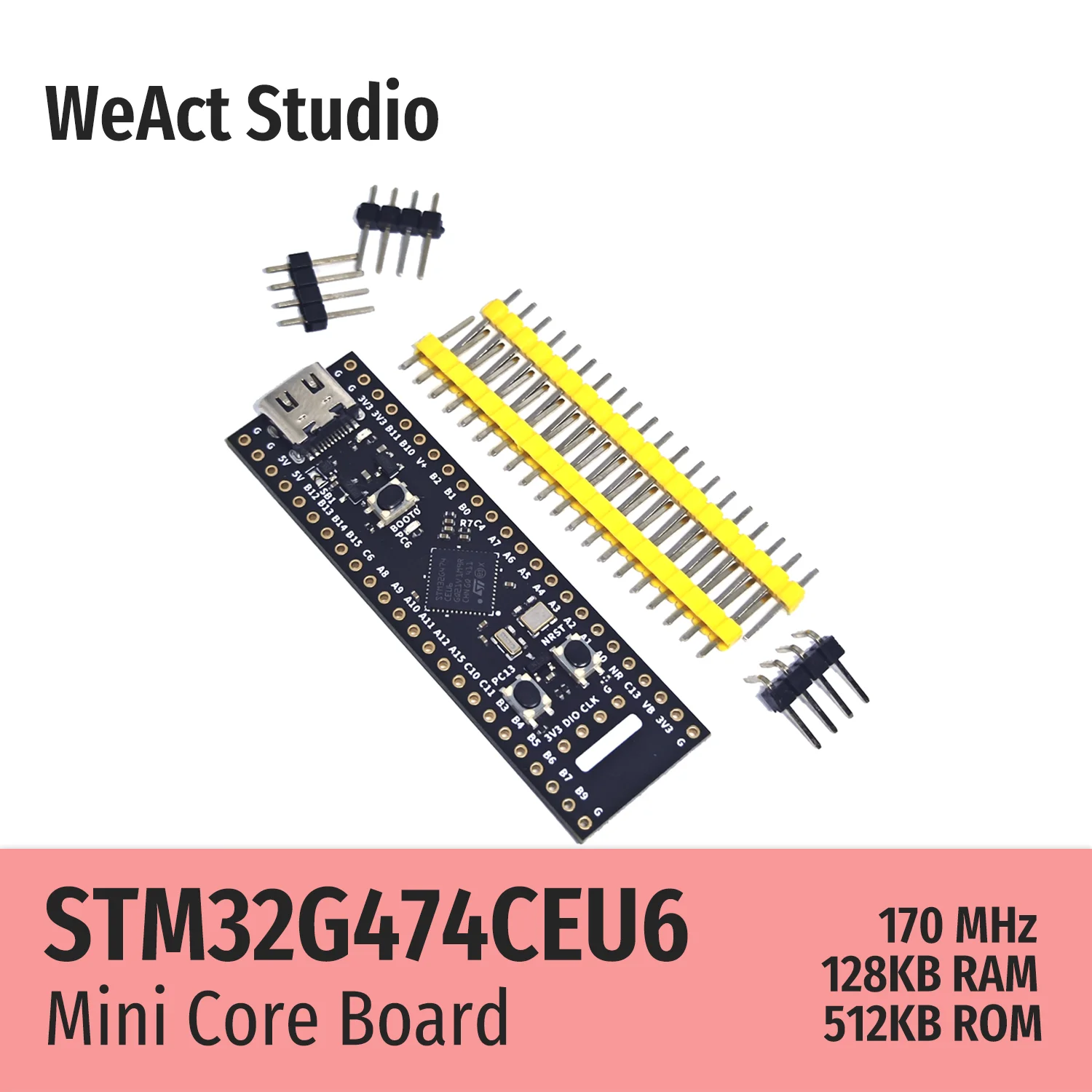 WeAct Long Type STM32G474CEU6 STM32G474 STM32G4 STM32 Core Board Demo Board 3