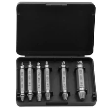 

6pcs Screw Extractors Double-end High-speed Steel Extractor Drill Bit Waterproof Portable Screw Removers Demolition Tools