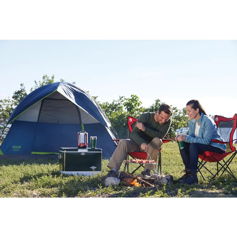 Coleman Sundome 4-Person Tent – Weatherproof, Easy Setup, PFAS-Free (Navy Blue) 4