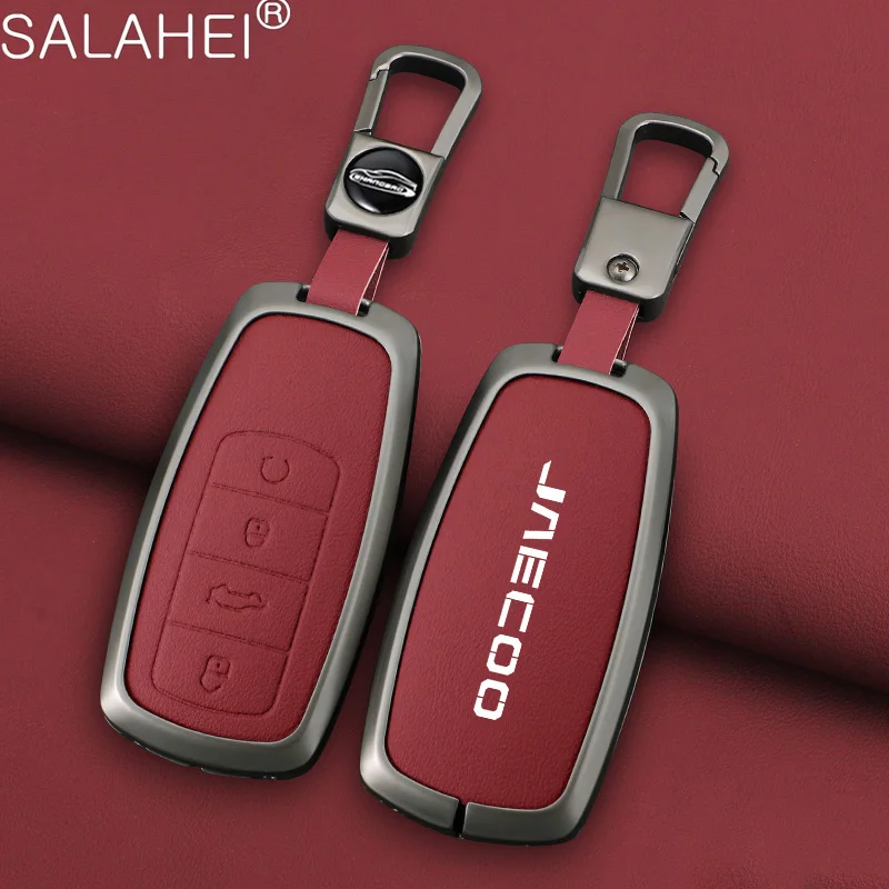 Key Case Zinc Alloy Leather Car Key Case Cover Protective Shell For Chery Jaecoo J7 J8 7 Tiggo 8plus 8 5 Plus 7pro Max Omoda 5 C5 Arrizo
