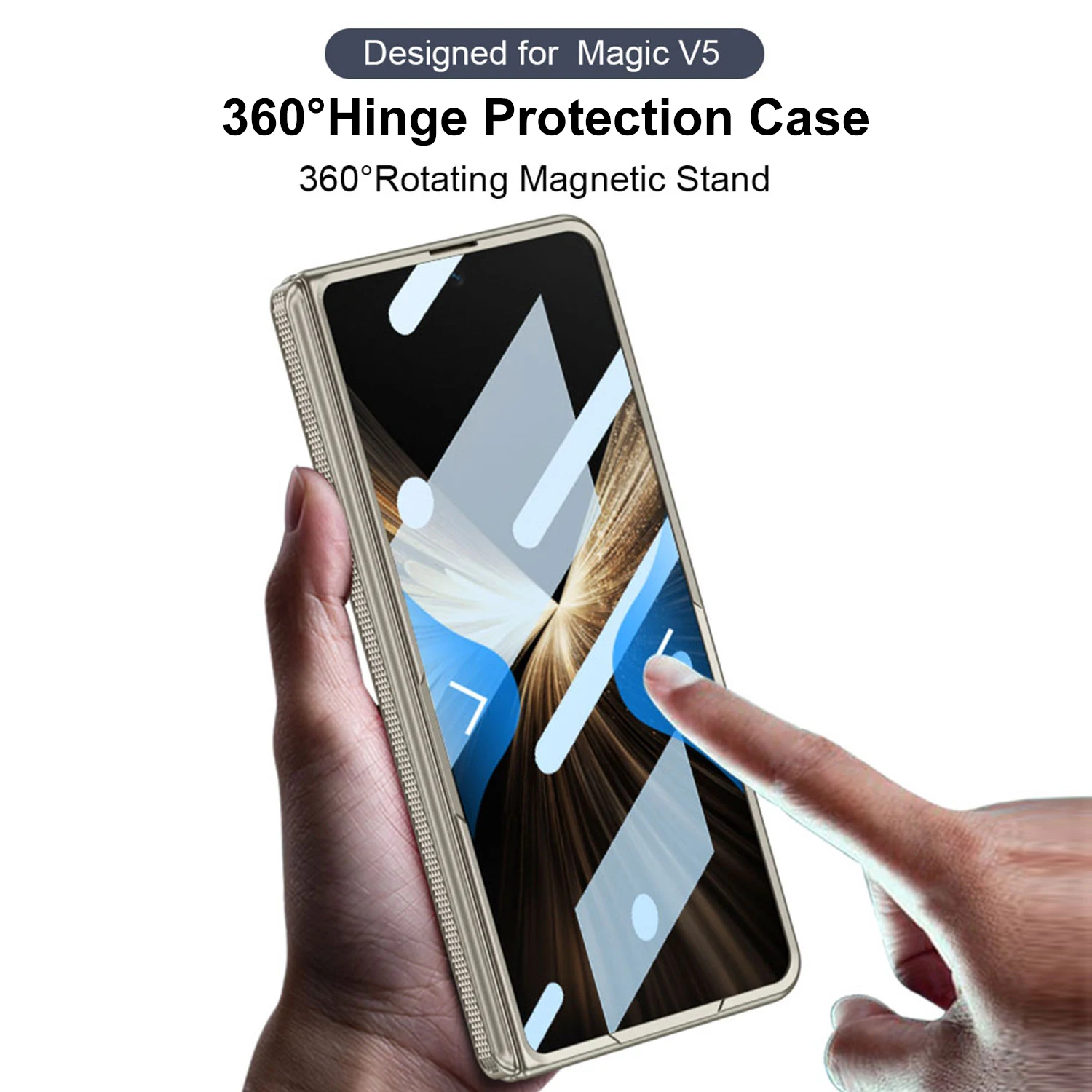 Stylish 360° Protective Phone Case with Tempered Glass and MagSafe Compatibility