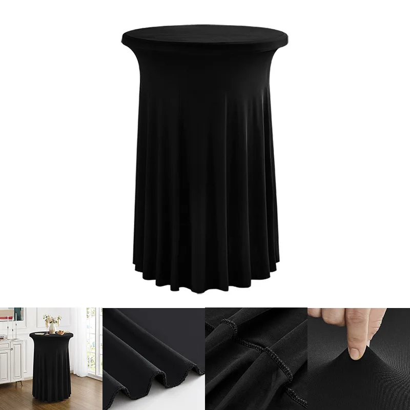 Commercial Elastic Round Cocktail Tablecloth 1