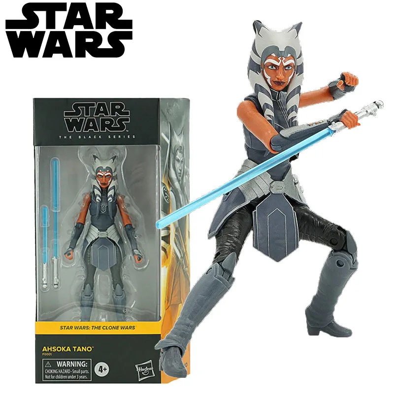 Star Wars Ahsoka Tano Action Figures Toys 6 Inch Movable Statues Model With  Blue Lightsaber Collectible Ornaments Gifts - AliExpress