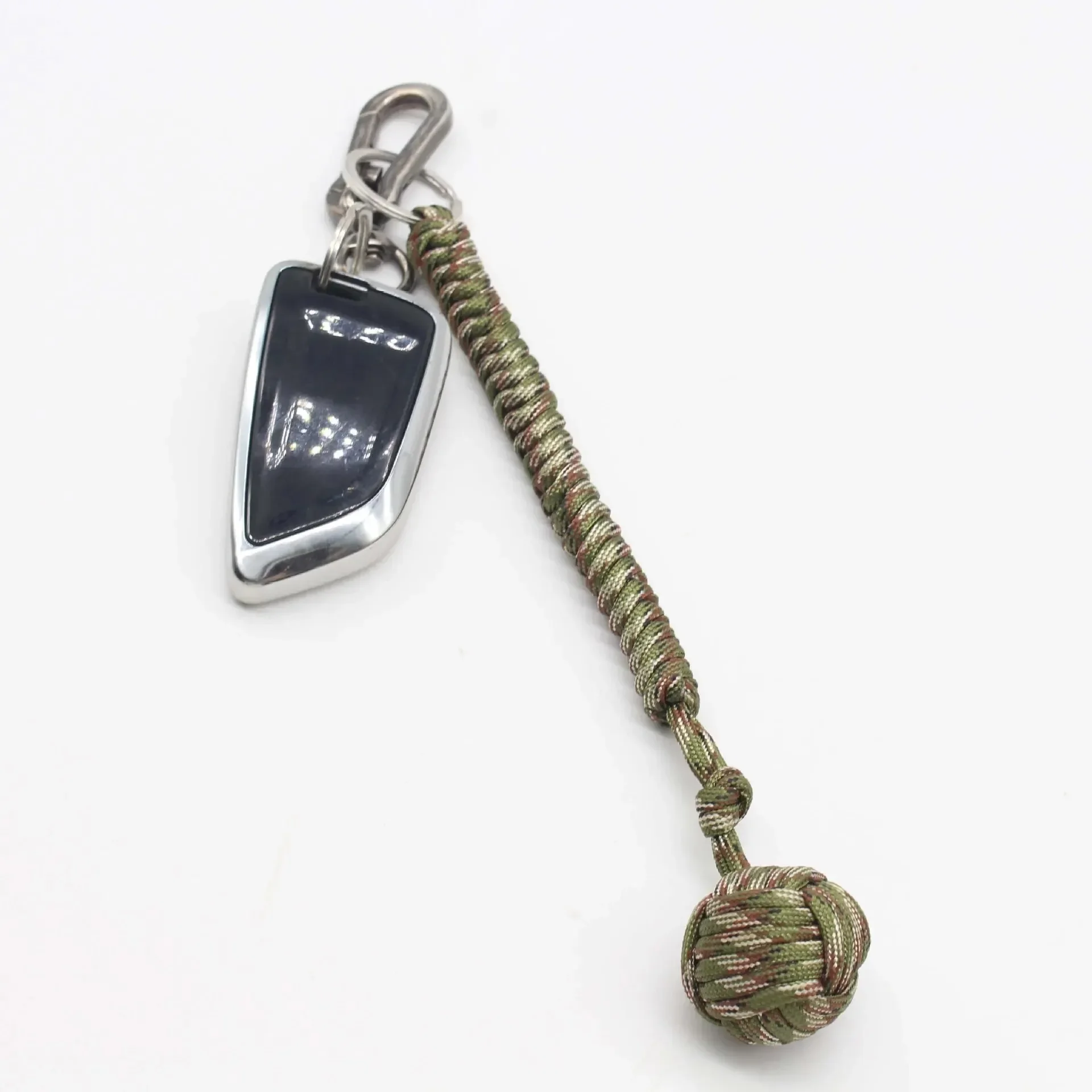 Aap Vuist Stalen Bal Zelfverdediging Lanyard Survival Sleutelhanger GebrokenRaamParapluTouwGevlochten Ketting Outdoor Veiligheid