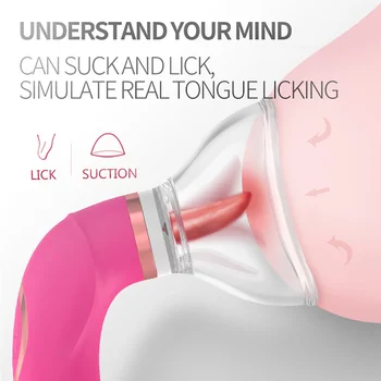 Sucking Vibrator 8 Sucking 5 Licking Modes Clitoris Nipple Suction Stimulator Clitoral Sucking Tongue Vibrator for sex toys 6