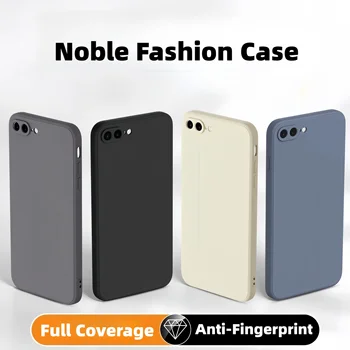 For iPhone 8 Case For iPhone SE 2022 2020 7 8 Cover Case Luxury Shockproof Soft TPU Liquid Silicone Phone Back Case For iPhone 8