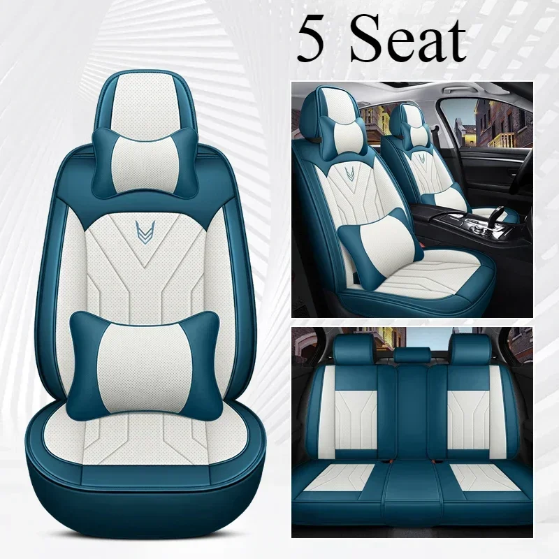 Blue White 5 Seat