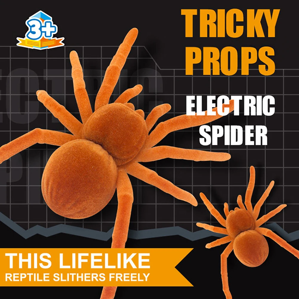 Smart Sensing Interactive Electronic Vibrating Cat Toy Creative Realistic Fake Scary Spider Cockroach Trick Joke Kitten Toys