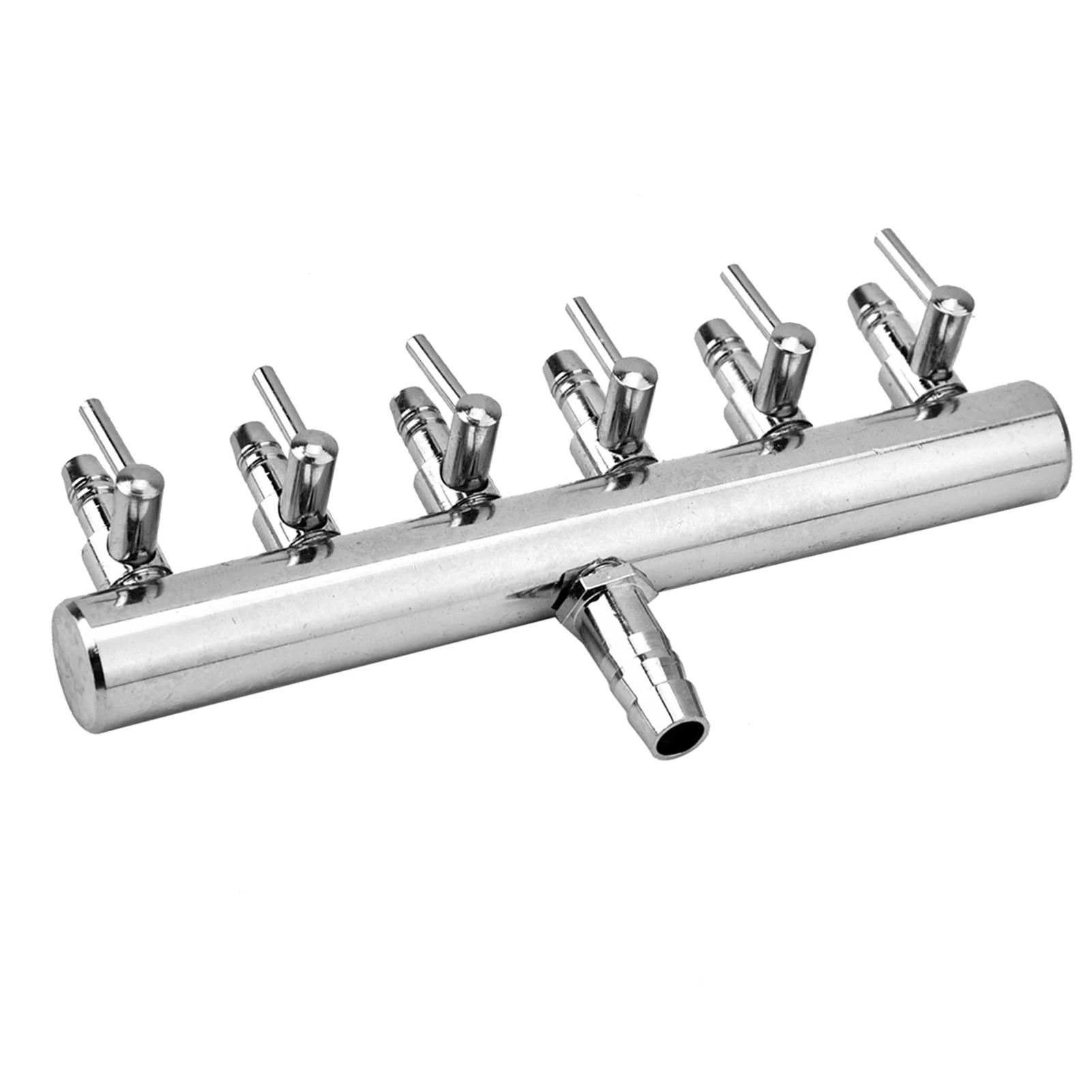 Aquarium-Luftstromventil, Edelstahl, für Aquarien, Luftstrom, 8 mm, drehen Sie sich auf 4 mm Splitter-Steuerventil – Detail 9