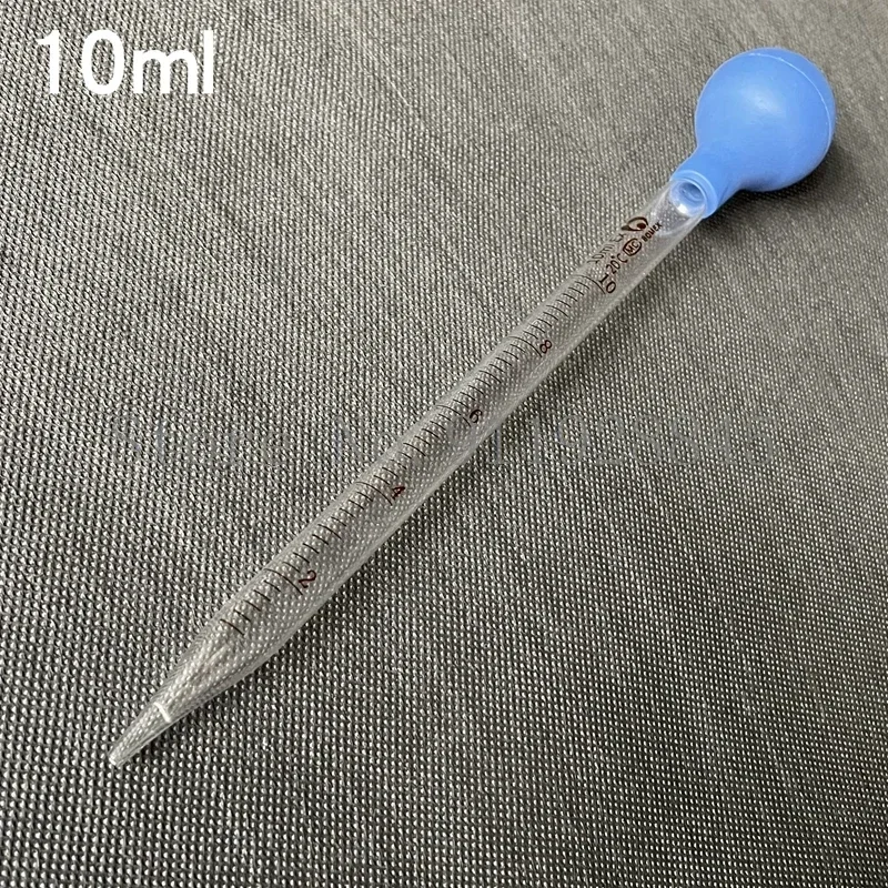 Glass Graduated Pipette Dropper 0.5ml/1ml/2ml/3ml/5ml/10ml Scaled Transfer Pipette with Rubber Head 1pcs