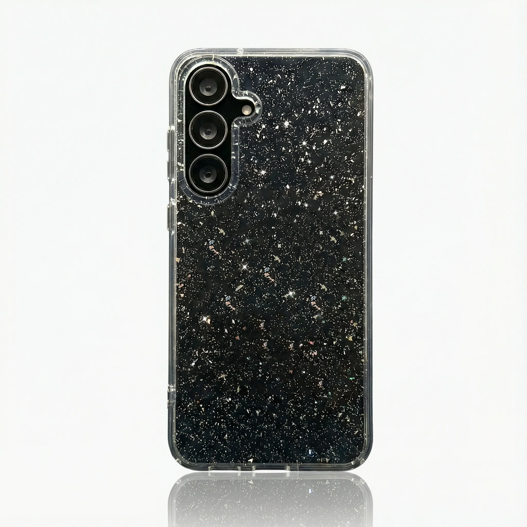 Premium Transparent Sequin Protective Case with MagSafe Magnetic Cover