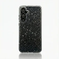 Premium Transparent Sequin Protective Case with MagSafe Magnetic Cover - Galaxy S26 Plus (Non - magnetic)