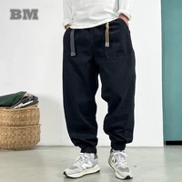 Pantalon de jogging baggy pour homme, streetwear américain, grande taille, décontracté, vintage, hip hop, mode japonaise Harajuku, coton, fjgy 1