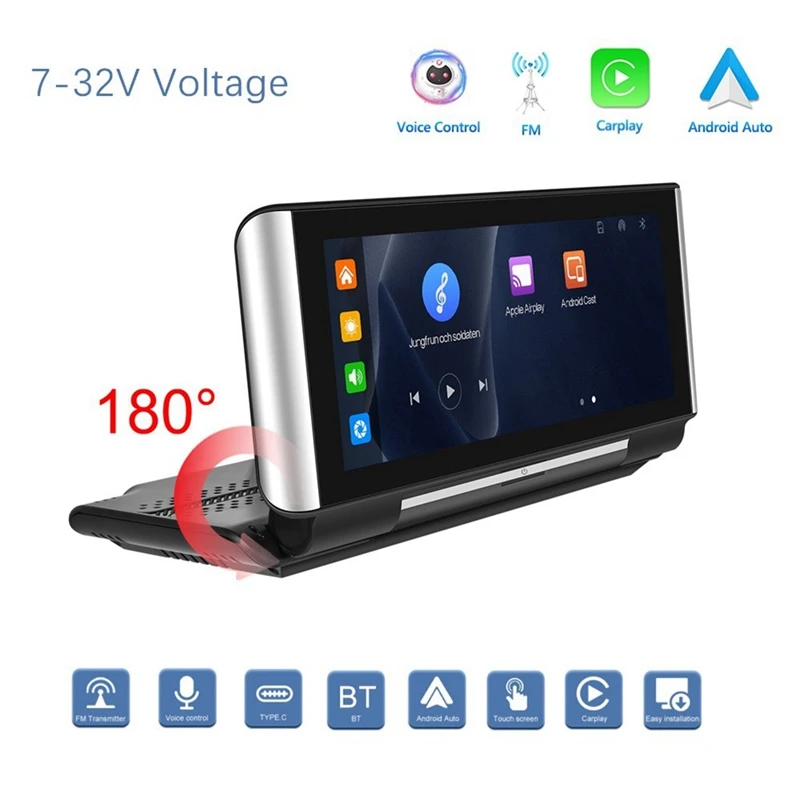 

Portable 6.86Inch Folding Screen Car Radio Wireless Carplay Android Auto MP5 Player Car Stereo Bluetooth FM AUX Reusable