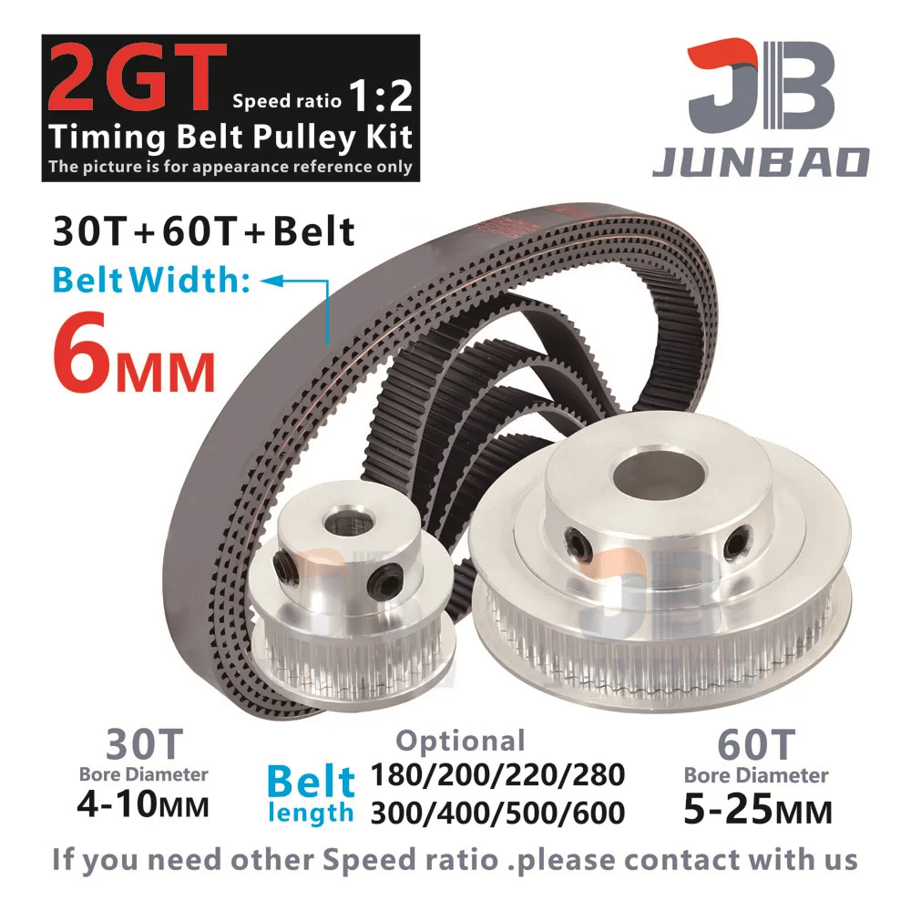 

Voron2.4 2GT Belt Pulley Kit 30T 60Teeth Width 6MM Bore4 To 25MM Timing Belt G2M Synchronous Wheel 3D Parts Basket Purchase