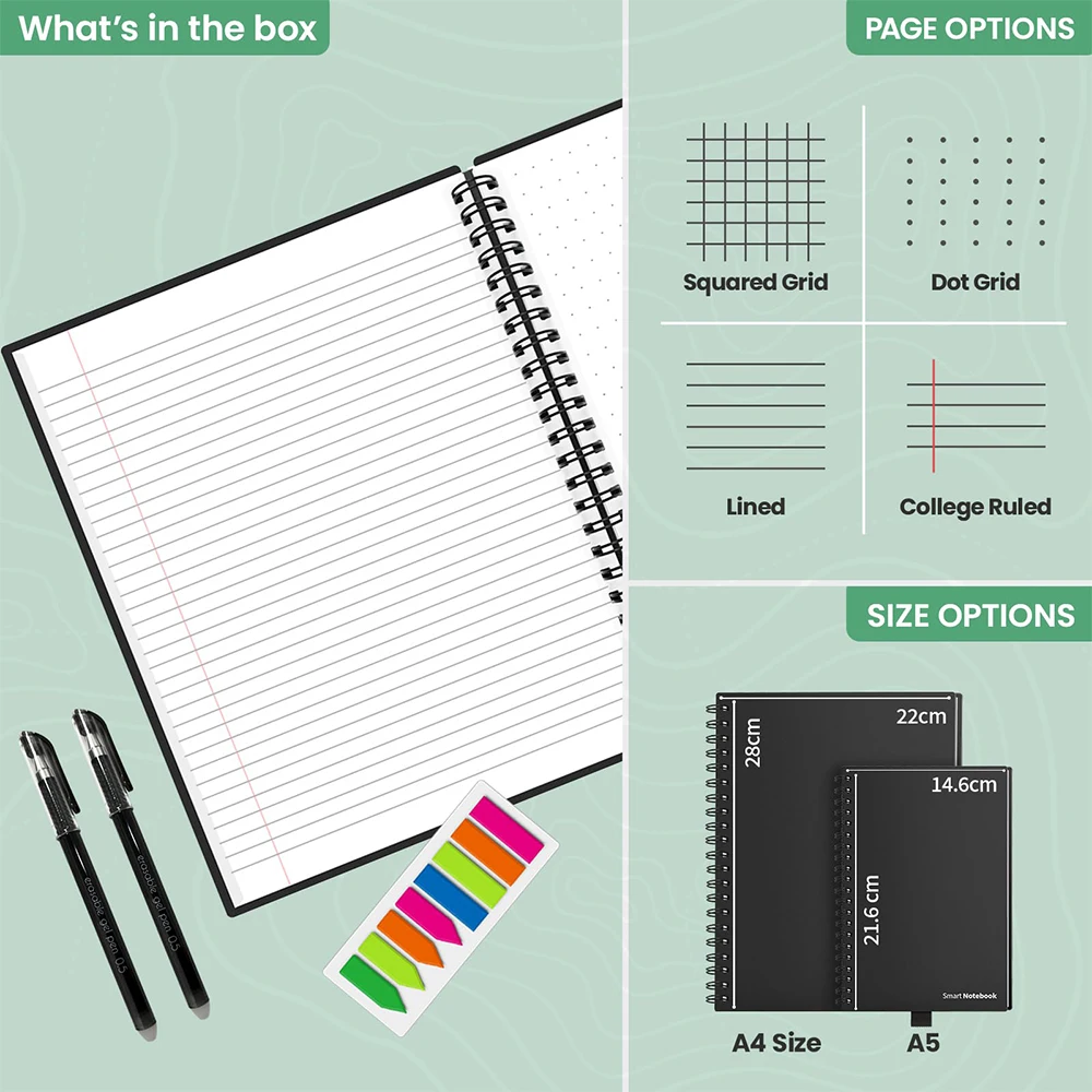 Reusable Smart A4 Notebook 5