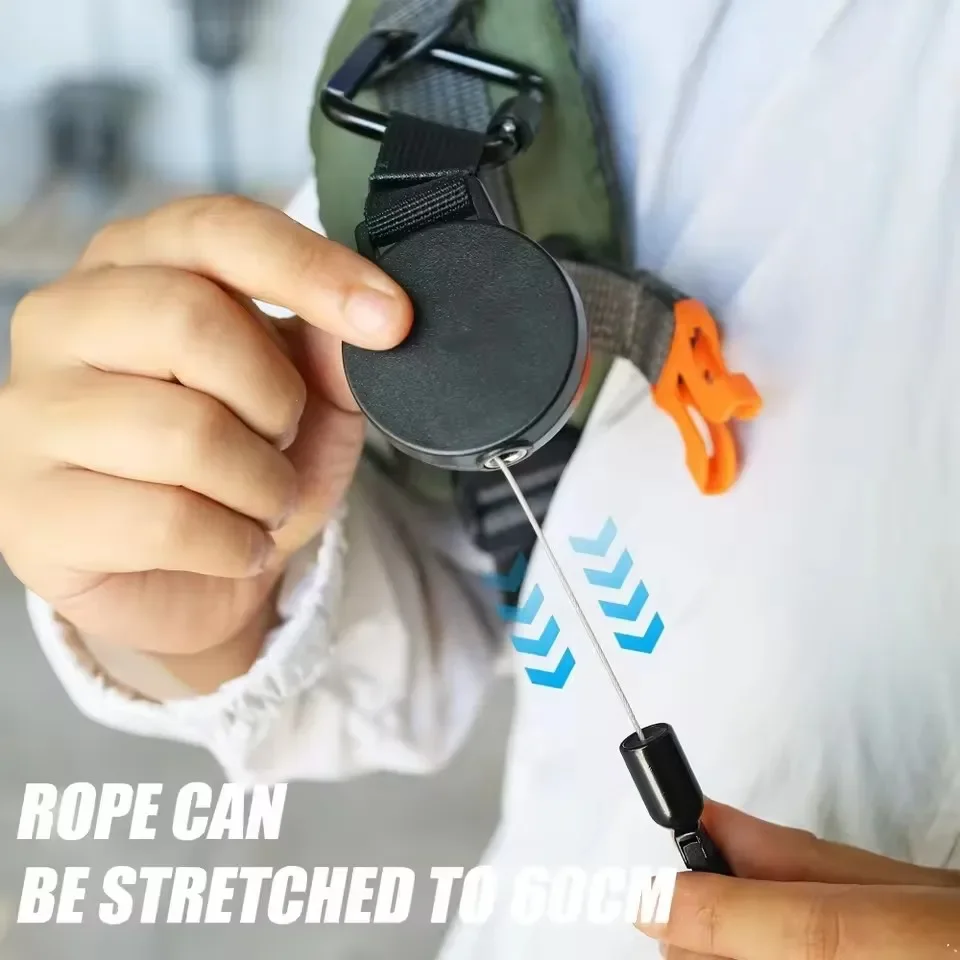 Retractable Anti-Theft Smartphone Safety Lanyard with Carabiner Clip