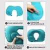 U-Shape Travel Pillow New Pres Inflateble Pillow Neck Portable Folding Outdoor Traveling Car Airplane Inflate Ring Neck Pillows 4