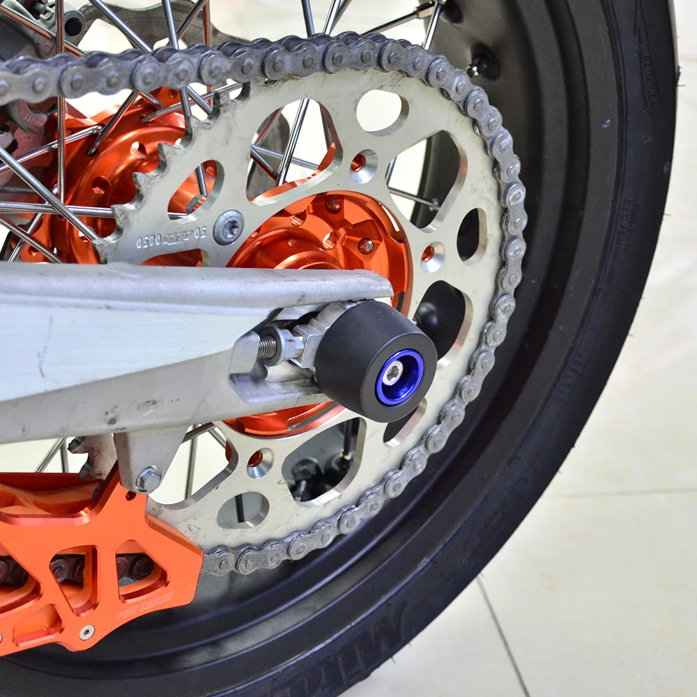 (EU-Lager) Für KTM 690 Duke /R 690 SMC /R Vorder- und Hinterrad-Achsgabel-Sturzschutz 690 Supermoto /R Husqvarna 701 – Detail 16