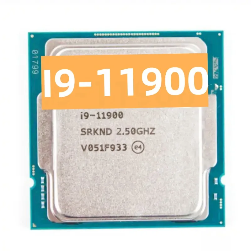 Бывший в употреблении процессор Intel Core i9 11900 I9-11900 2,5 ГГц 8-ядерный 16-поточный ЦПУ L3 = 16 Мб 65 Вт LGA 1200