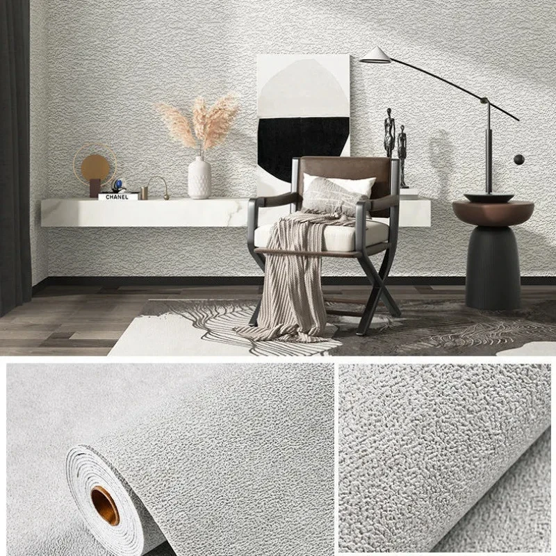 thumbnail image 1 of Papel tapiz de pared autoadhesivo de espuma 3D de lino de PVC de color sólido, grueso, impermeable, para renovación de paredes, decoración del hogar, 1 of 5
