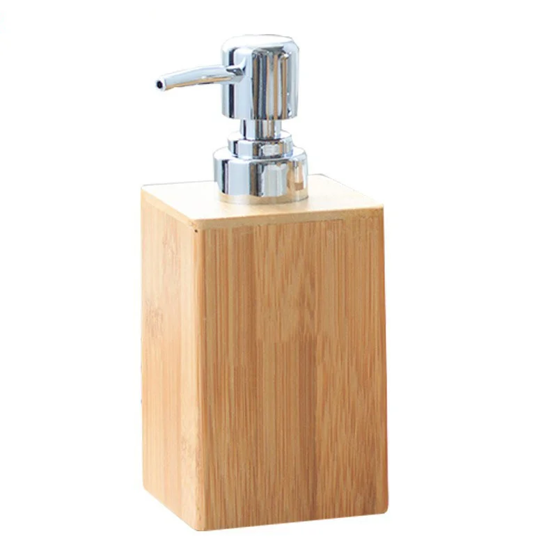 Soap Dispenser Shampoo Dispenser Dispenser Bottle Holder Soap Dispenser Bottle Soap Dispenser Lotion Shampoo Dispenser Bottle Holder Bathroom Kitchen Bamboo Liquid Hand Soap Pump 280mL